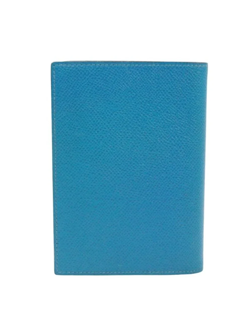 Hermes Agenda GM Leather Blue Notebook Cover Silver